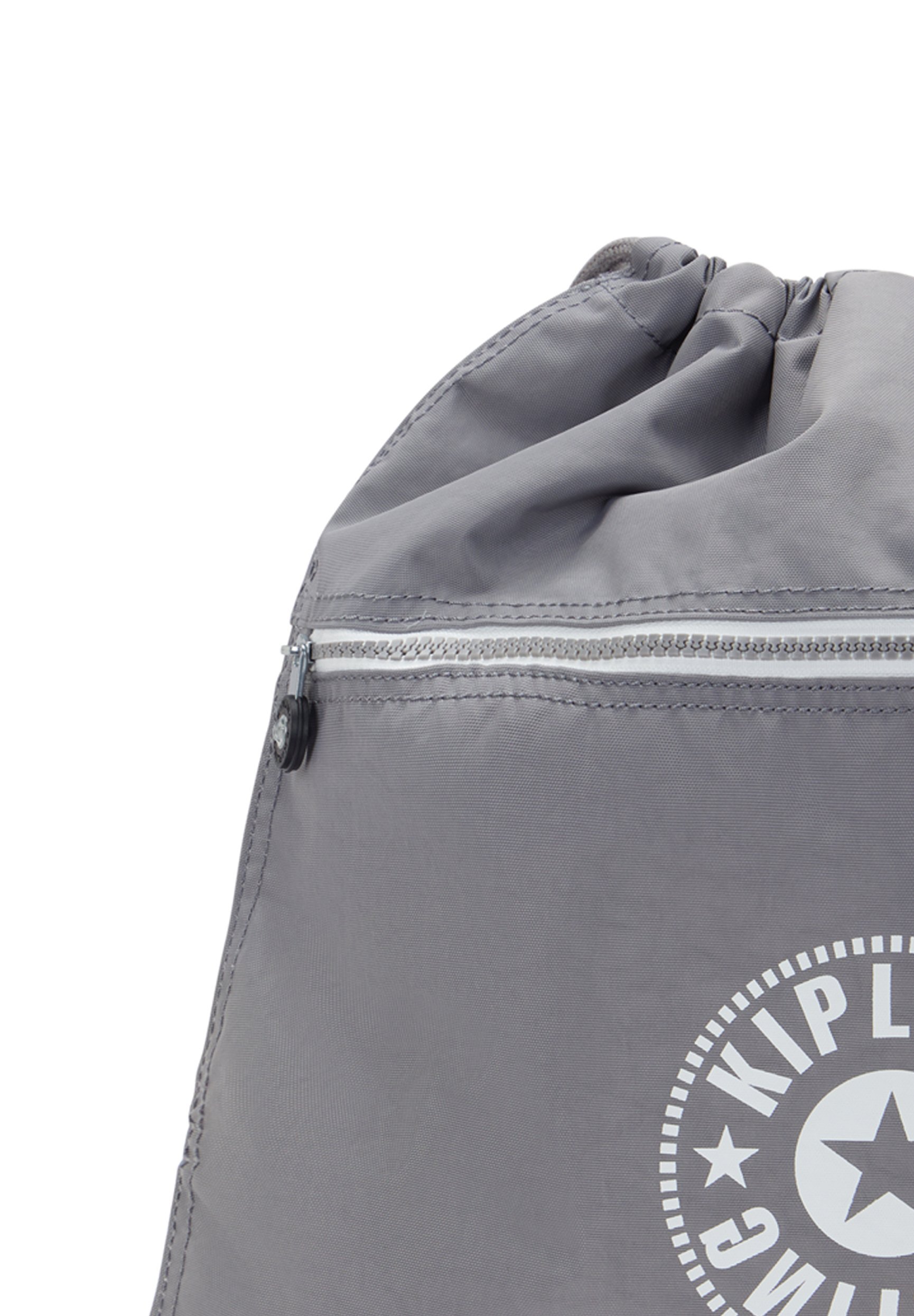 Kipling SUPERTABOO CENTER - Torba sportowa ze ściągaczem - zachęcający szary środek