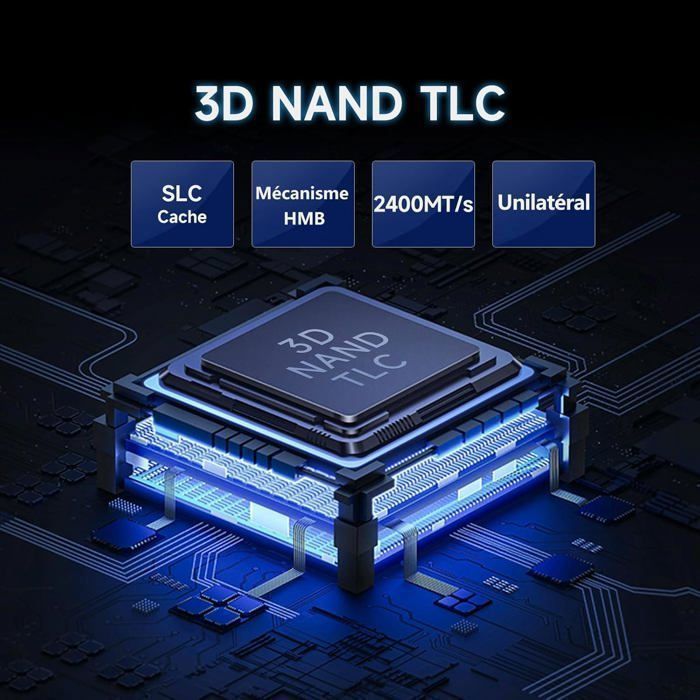Disque Dur SSD PS5 Interne Fanxiang S880 SSD 2 To NVMe M2 PCIe 4.0 Gen 4 x4 7300 Mo/s
