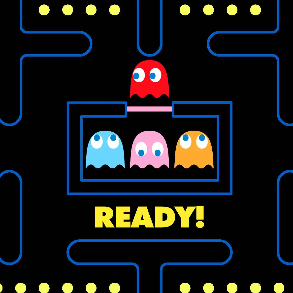 Lichtgewicht zwempak voor jongens met Pac-Man-print | Pac