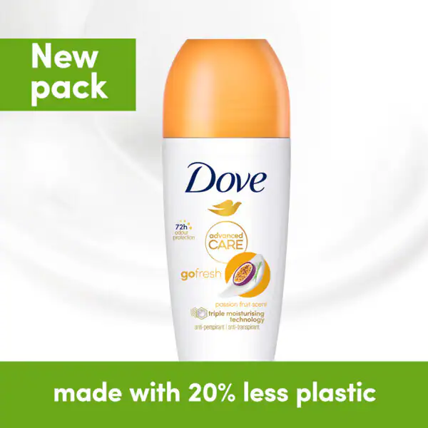 Dove Adv antiperspirant dezodorant roll-on s príchuťou mučenky 50 ml