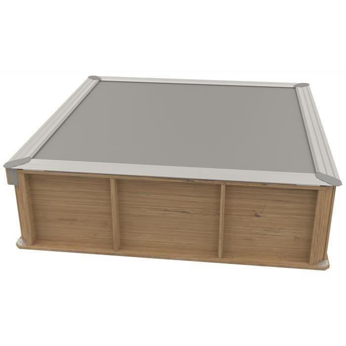 PISTOCHE Piscinette en bois pour enfants 2x2m