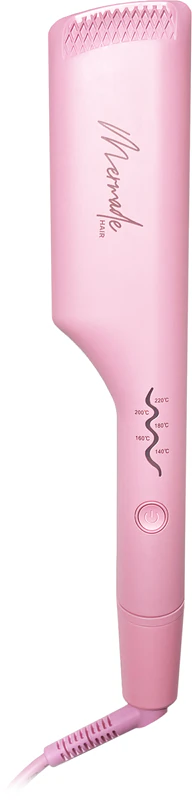 Modelador de Cabelo Duplo Ondulado Mermade Rosa