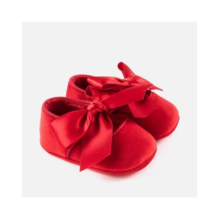Chaussures pour bébé fille - MAYORAL - Rouge - 100% Polyester - Semelle en caoutchouc - Confortables
