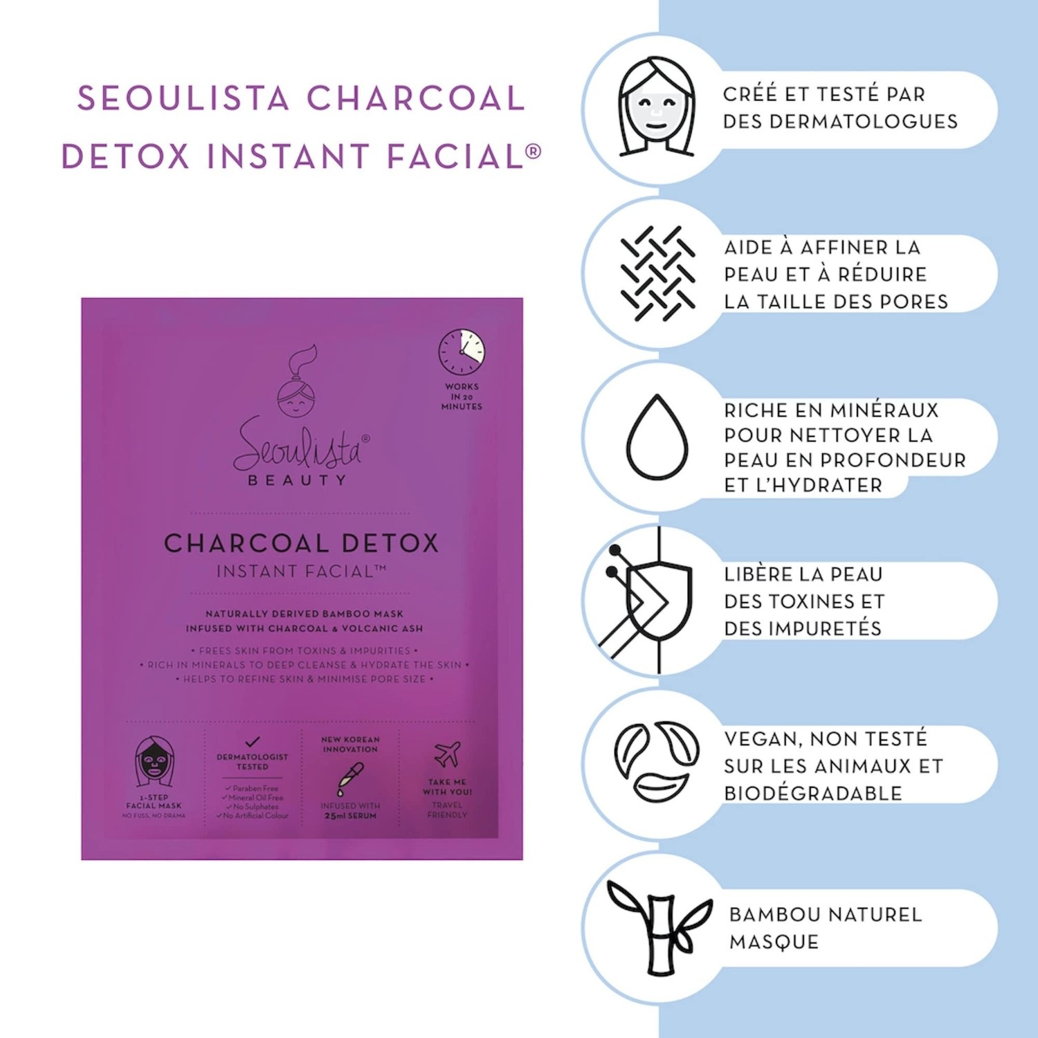 seoulista beauty Charcoal Detox - Instant Facial