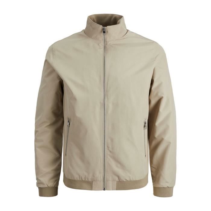 Harrington Jack & Jones Rush beige jas - Herenmaat L, 100% polyester