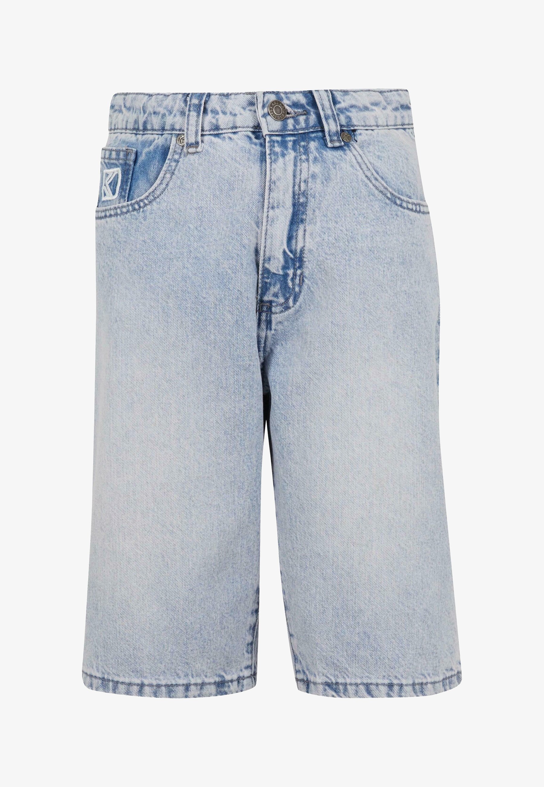Karl Kani KANI PATCHES - Denim shorts - blauw