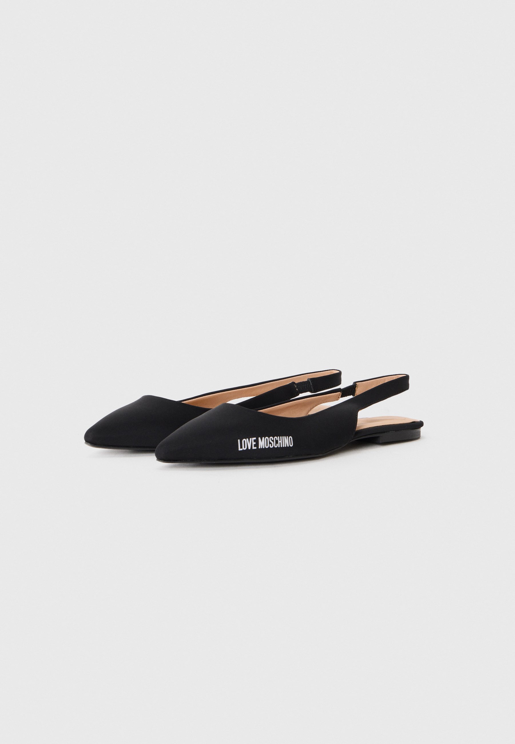 Ballerine Love Moschino con cinturino posteriore - nere