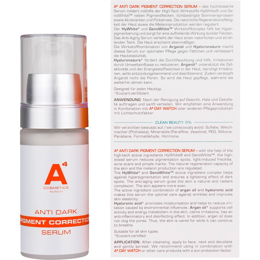 A4 Cosmetics Anti Dark Pigment Correction Serum