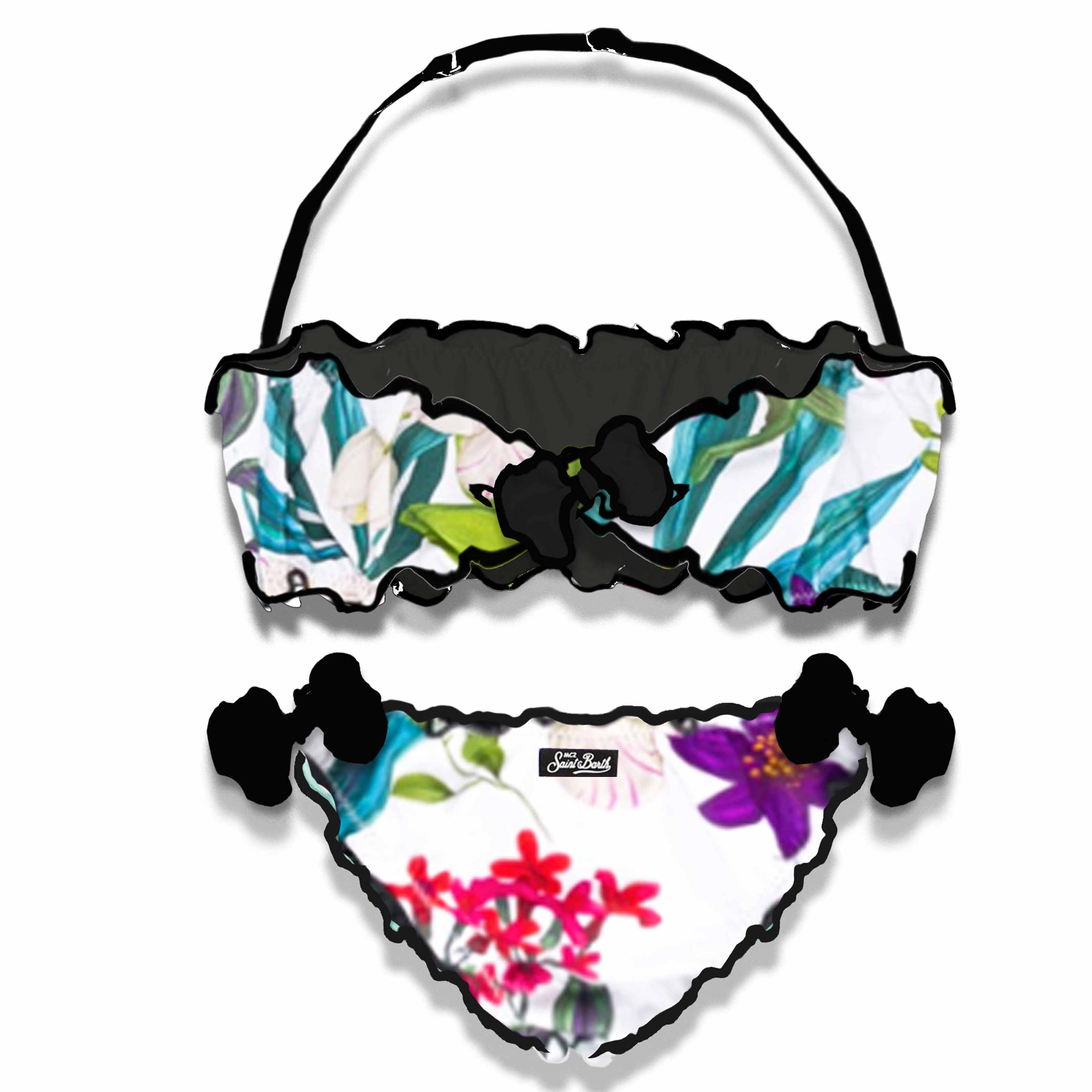 Bikini za bebe s tropskim lišćem