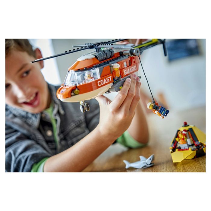 LEGO City 60503 L’Hélicoptère des Garde-Côtes - Jeu de Construction 7 ans - Idée de Cadeau