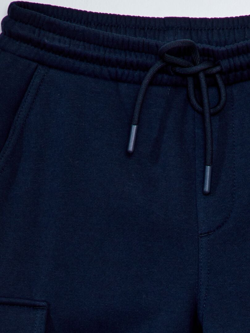 Gevlekte fleece joggingbroek - blauw