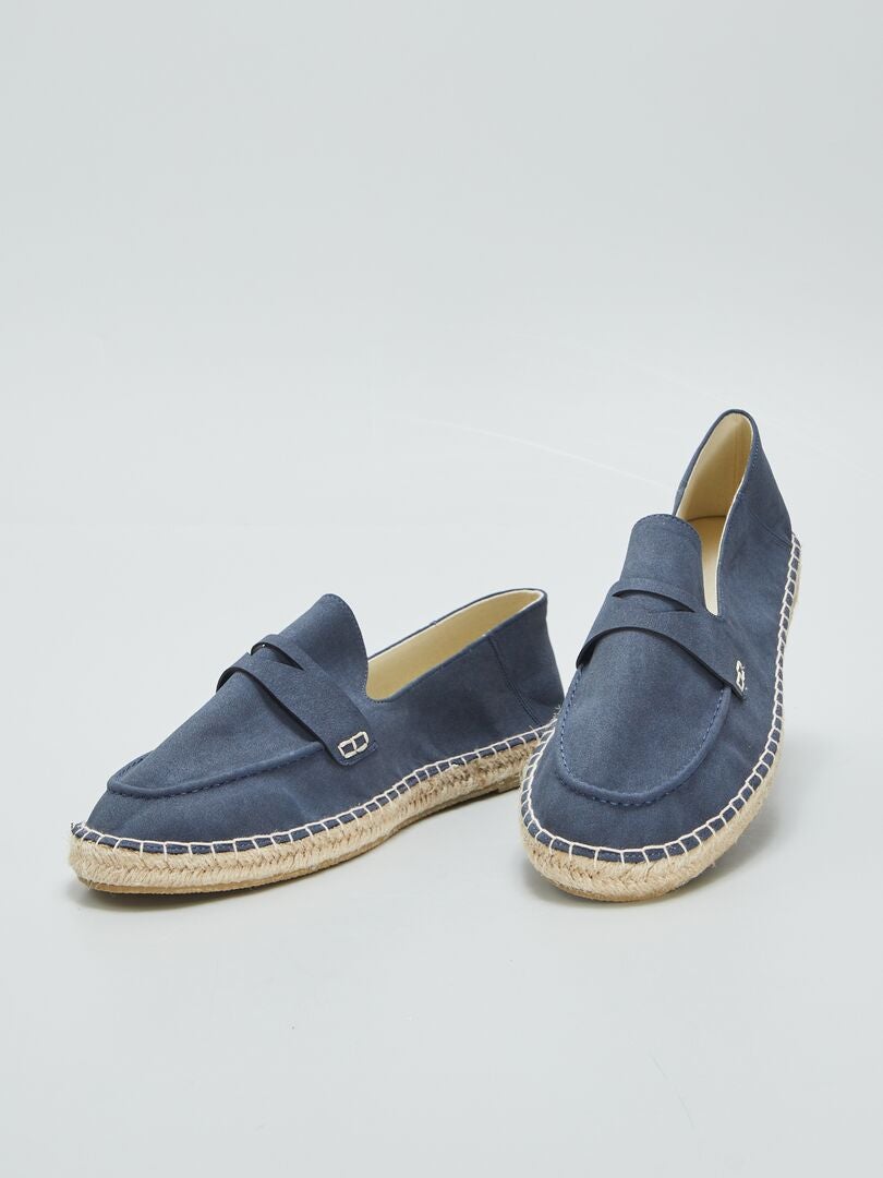 Espadrilles in mocassinstijl - BLAUW