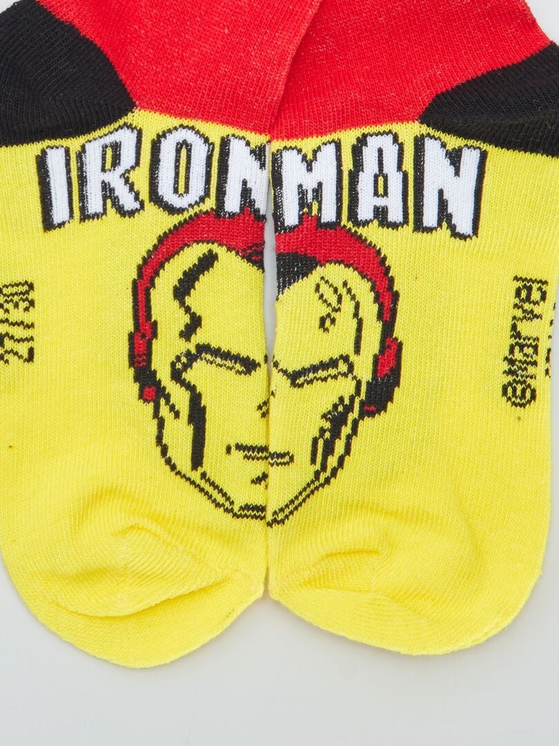 Conjunto de calcetines de Marvel de 'Los Vengadores' - ROJO