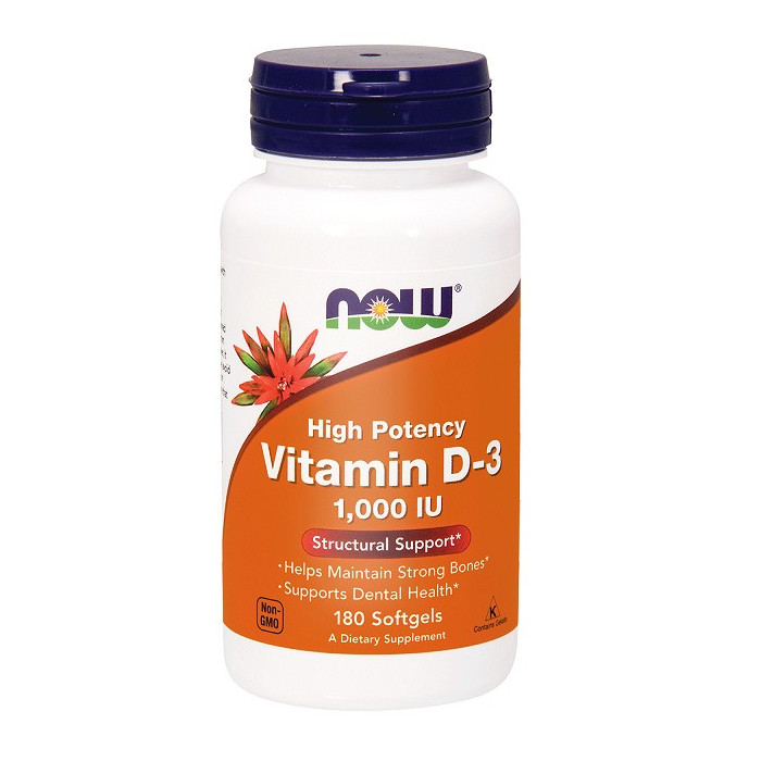 Now Foods vitamin D3 1000 IU