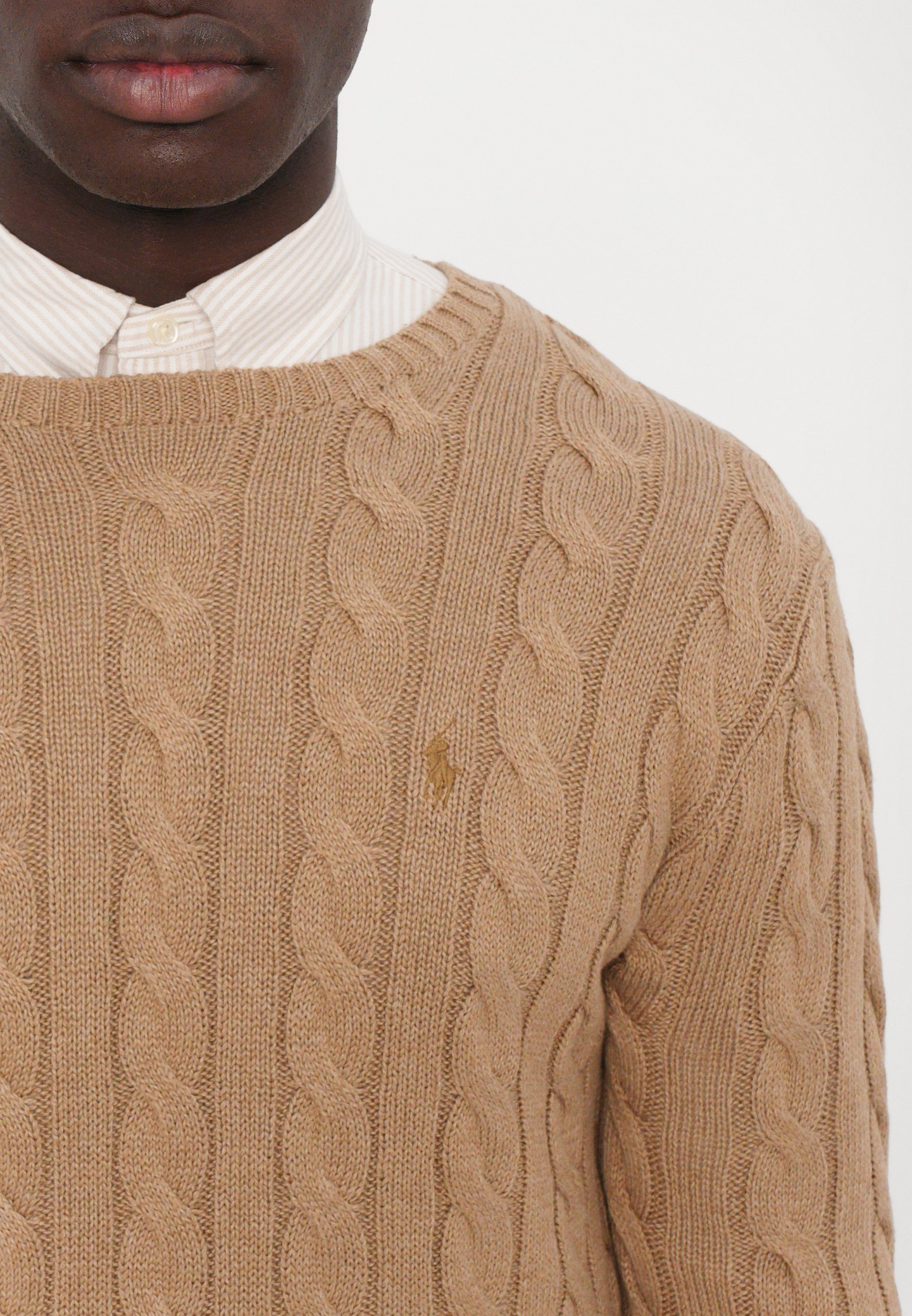 Maglione in cotone a trecce Polo Ralph Lauren - Maglione - color cammello
