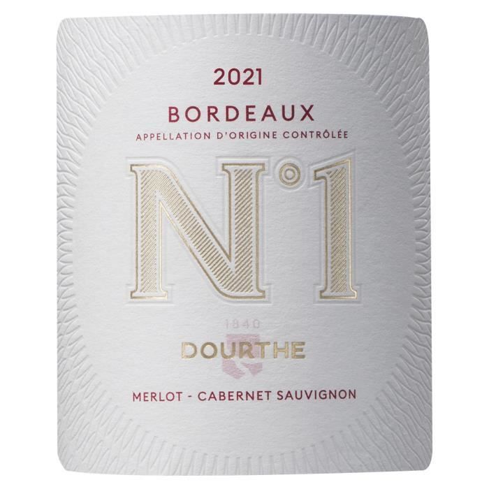 Dourthe N°1 2020 Bordeaux - Vin rouge de Bordeaux x6