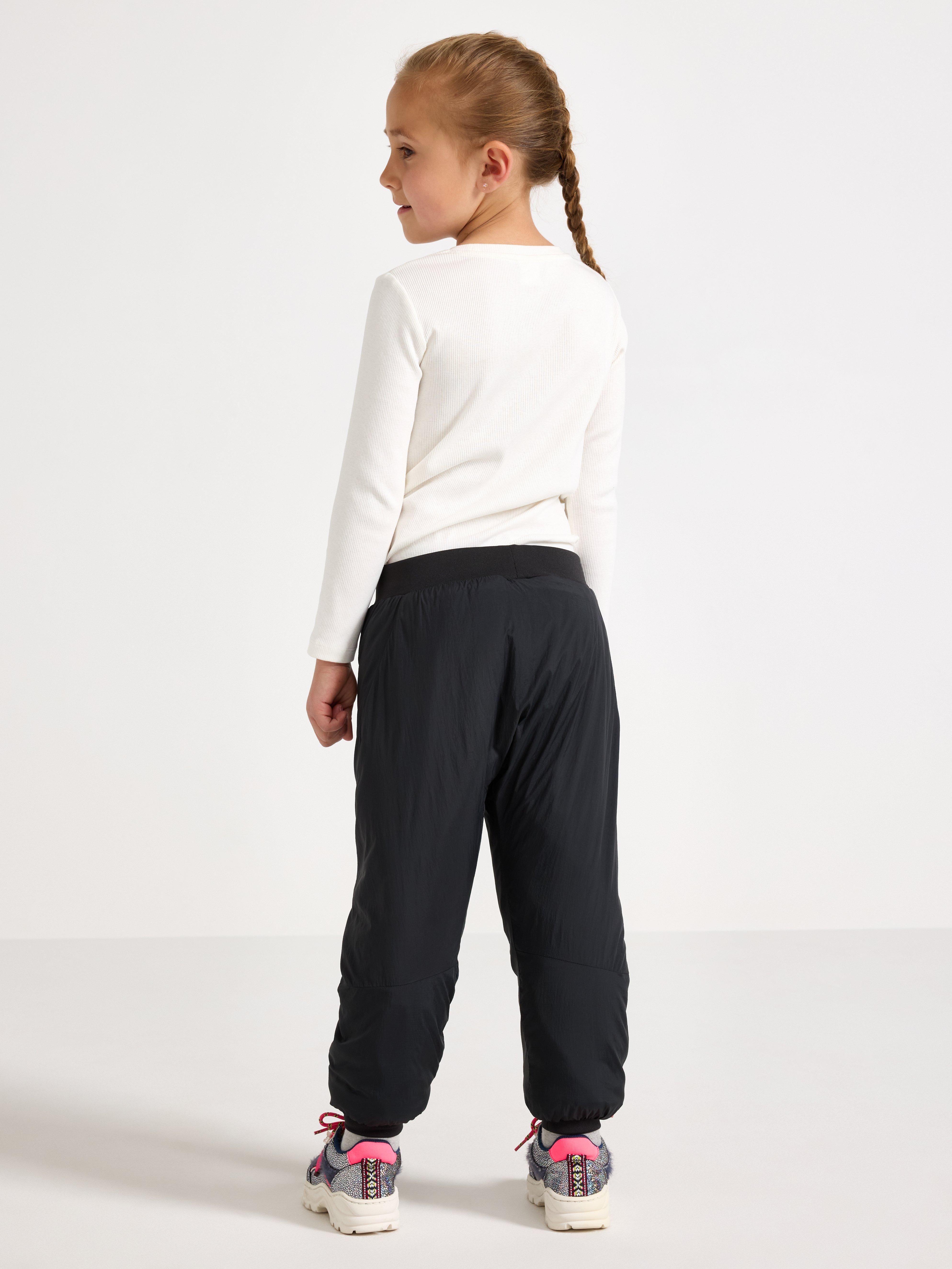 Vattenavvisande, vadderade lättviktsbyxor – Kids Performance Wear Black