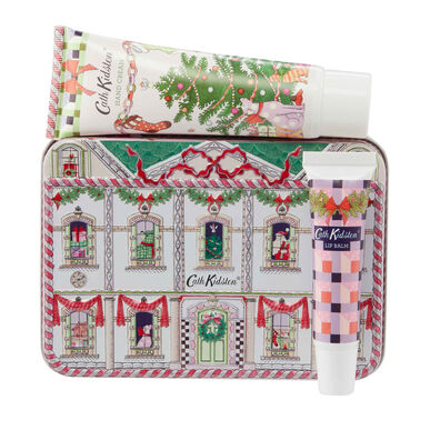 Cath Kidston poklon set u limenoj kutiji s kremom za ruke i usne 50 ml 10 ml 50 ml 10 ml