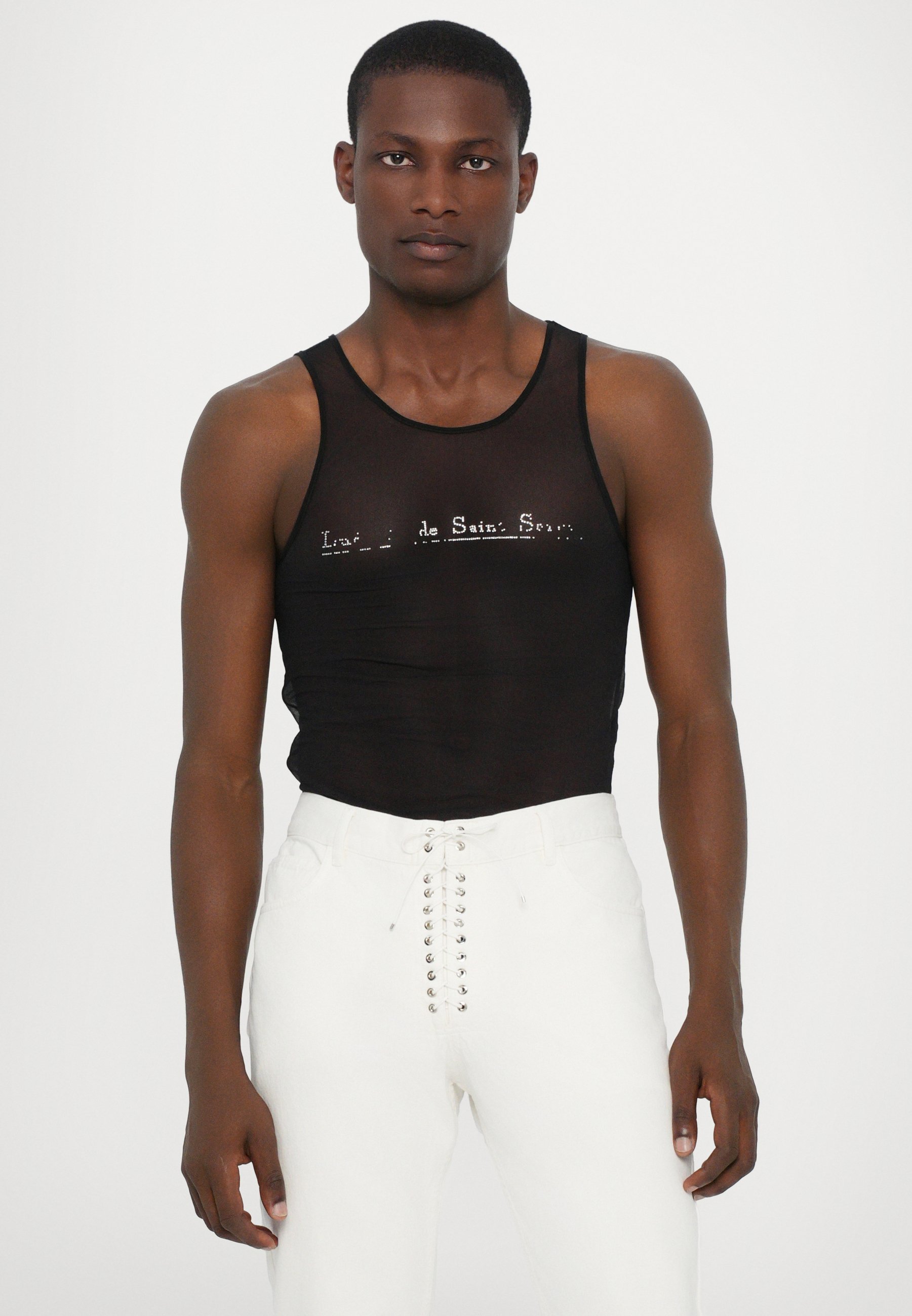 Ludovic de Saint Sernin LOGO TANK UNISEX - Top - schwarz