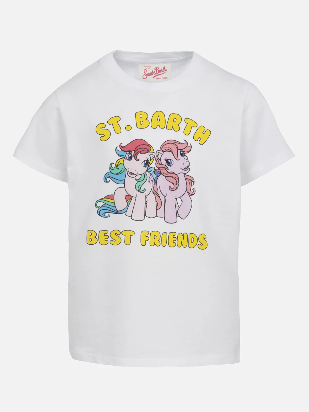 Elly katoenen jersey T-shirt met ronde hals voor meisjes met Barbie-print