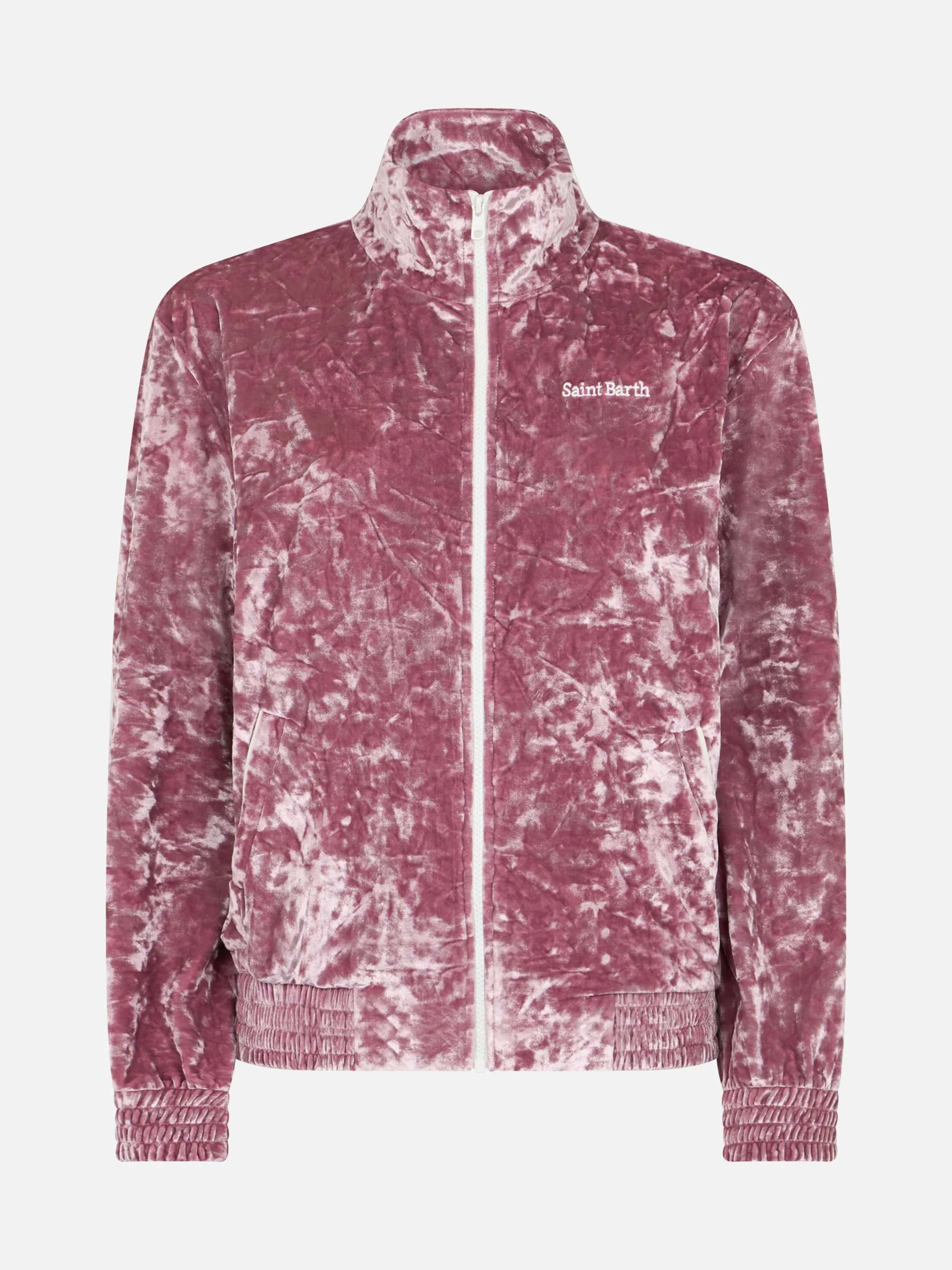 Moletom feminino Miriam rosa em chenille