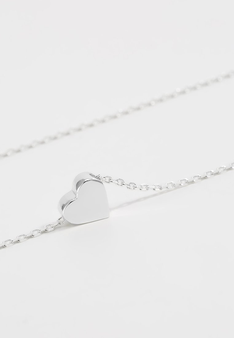 Orelia THRU HEART - Halsketting - zilverkleurig