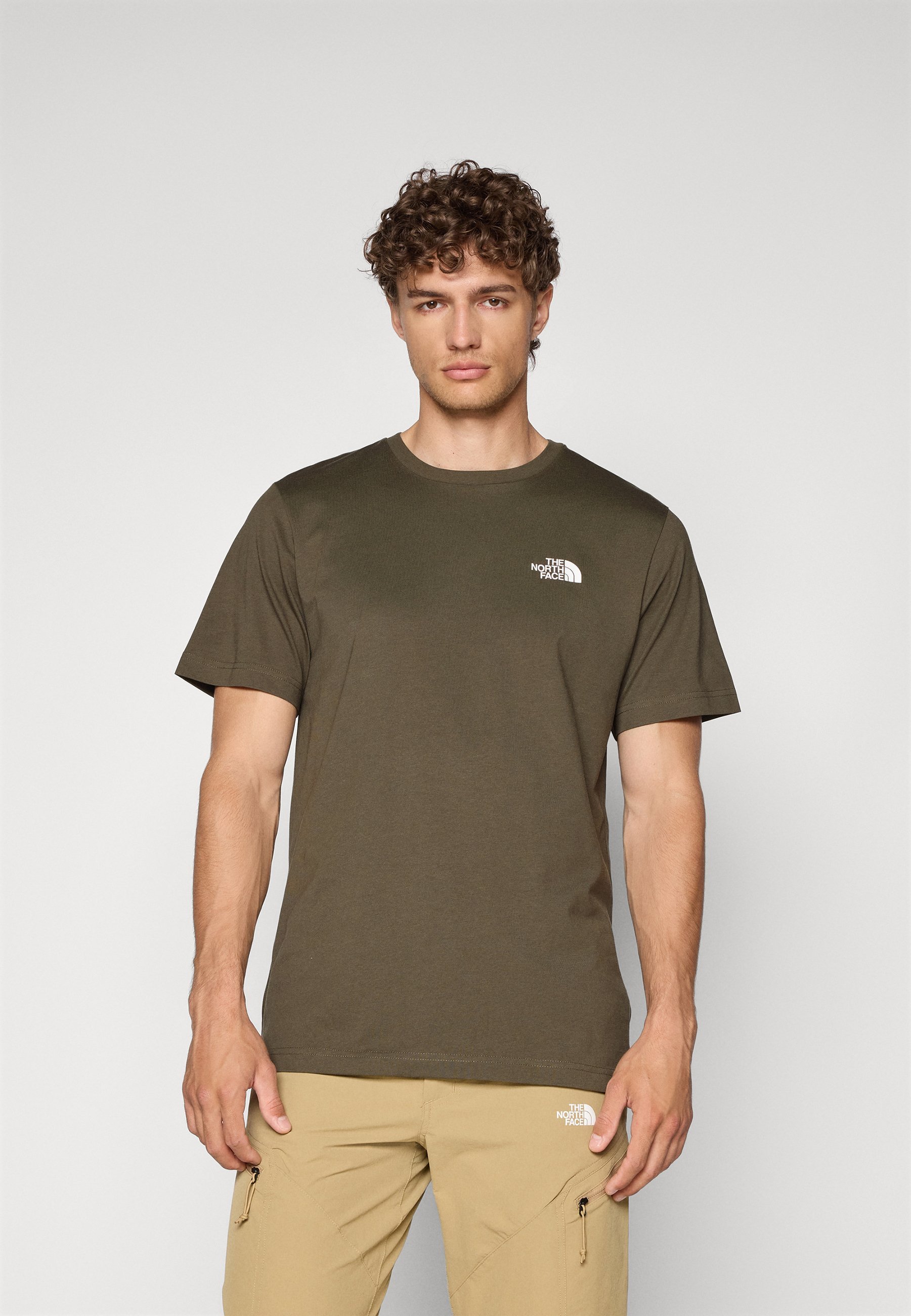 The North Face Herren-SS SIMPLE DOME TEE - Sport-T-Shirt - neues Taupe-Grün