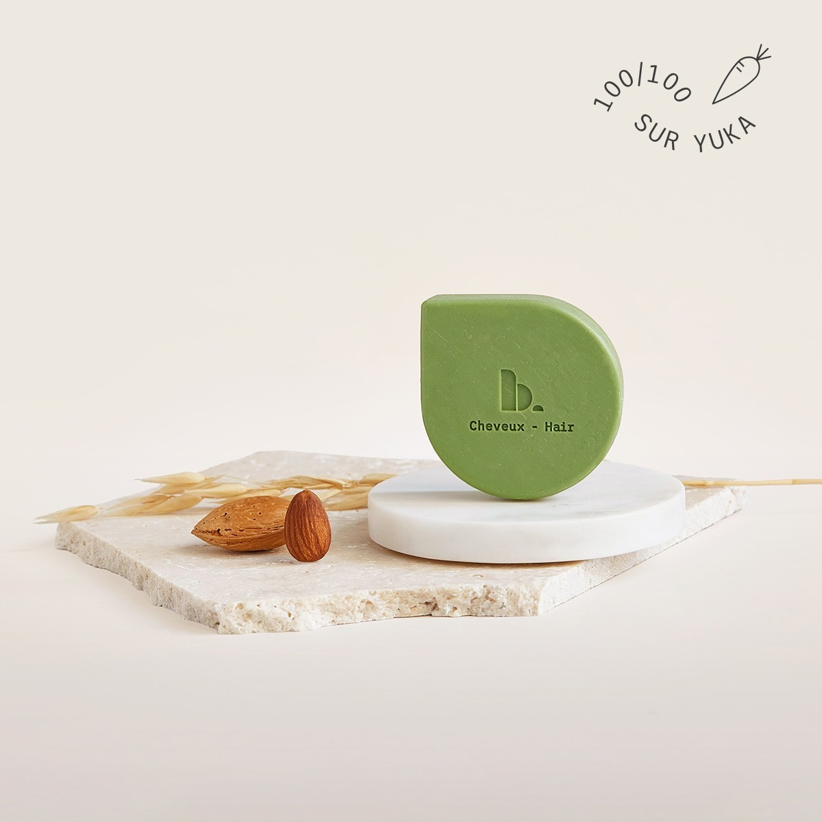Beaudy Shampoing Solide Cheveux Normaux - Huiles d'Amande & d'Avoine