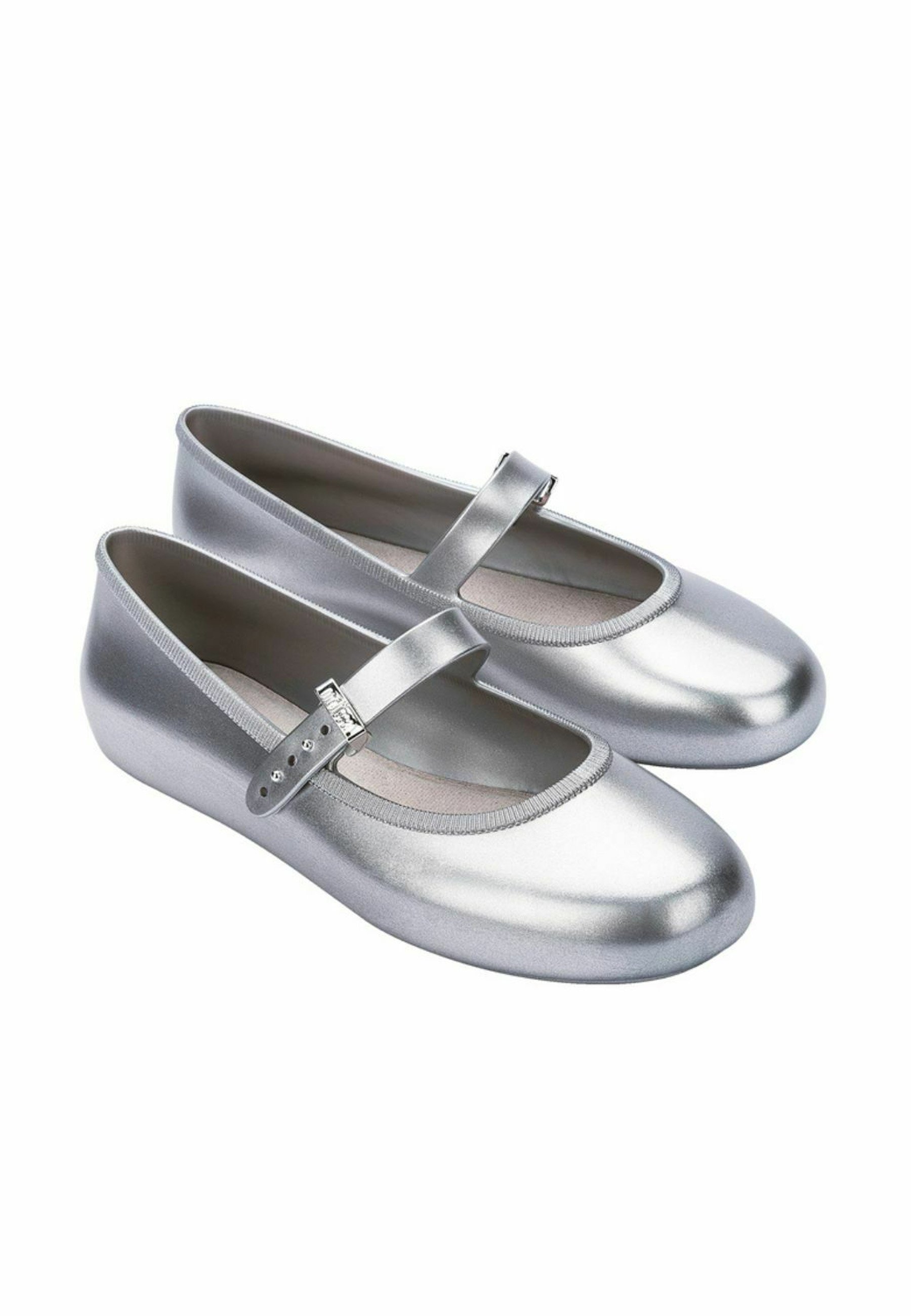 Melissa SOFT - Ballerinas mit Knöchelriemen - Silber