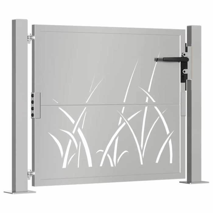 vidaXL Garden Gate, Patio Gate, Security Barrier, Outdoor Gate, Anthracite 105x105 cm Steel 153173