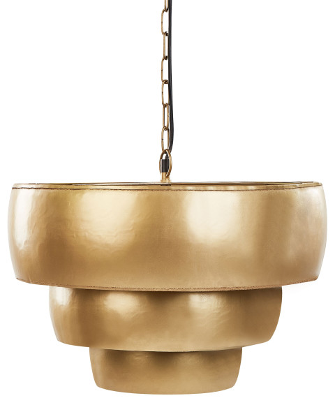 Lampa wisząca sufitowa ręcznie robiona złota