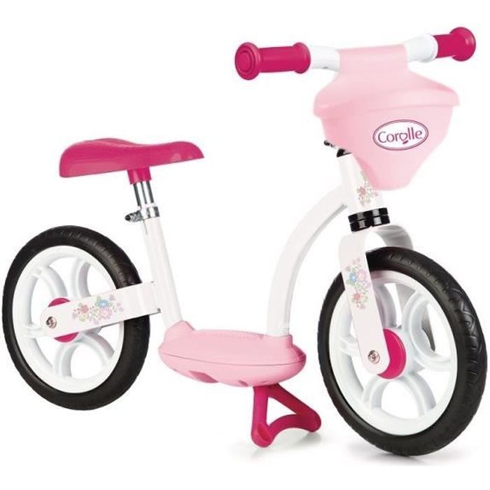 Balance bike - SMOBY - Corolle - Pink - 2 wheels - Integrated doll carrier