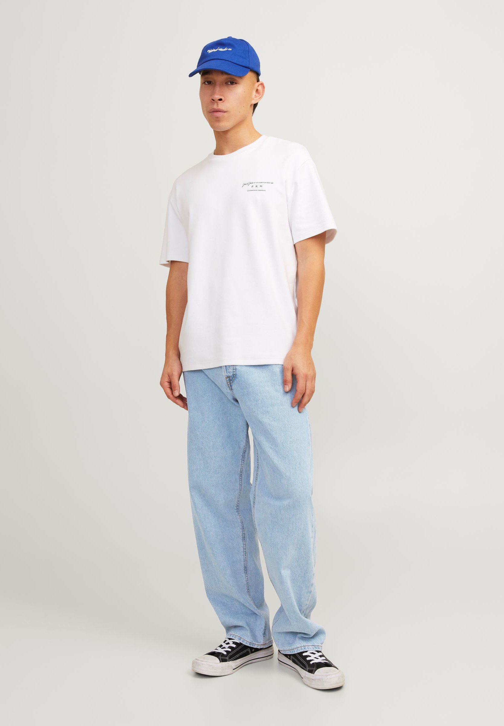 Jean ample Jack & Jones Eddie - bleu denim
