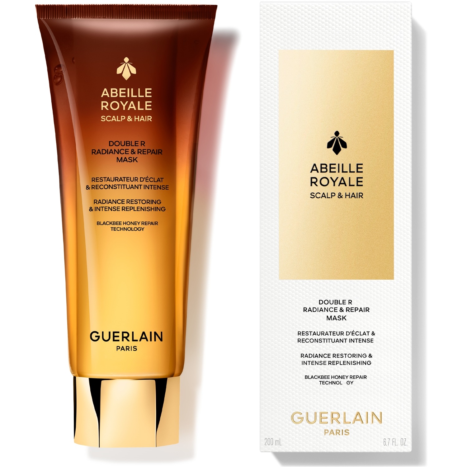 Guerlain plaukų kaukė Abeille Royale Double R Radiance & Repair Mask – 200 ml