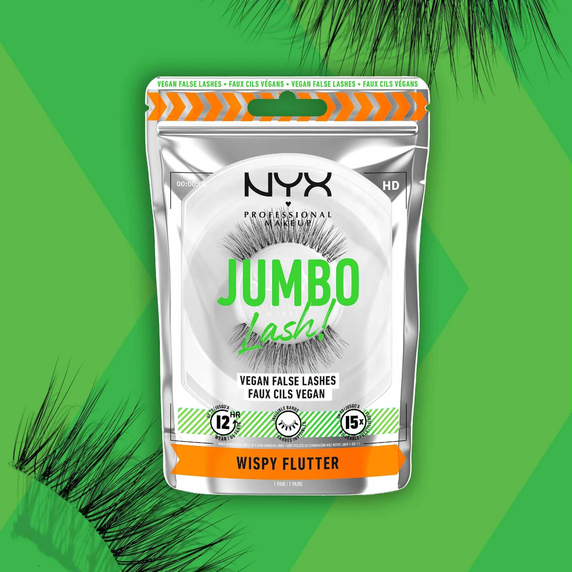 Jumbo Lash! Veganske umjetne trepavice Wispy Flutter - NYX Professional Makeup