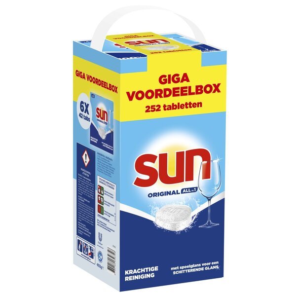 Sun Original tablete za pomivalni stroj vse v 1<br>252 kosov
