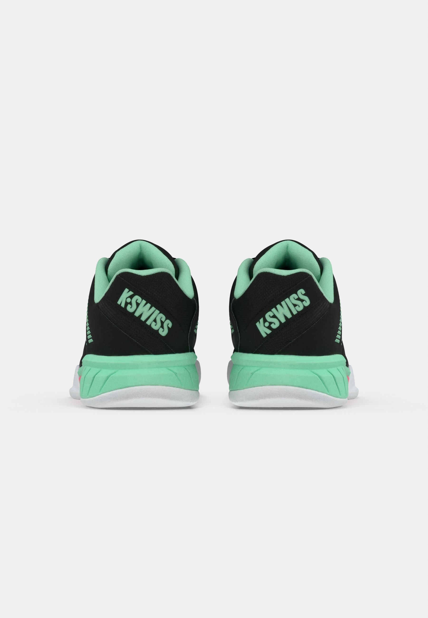 K-SWISS EXPRESS LIGHT 3 CARPET - Chaussures de tennis pour moquette - noir/menthe fluo/rose pastel fluo