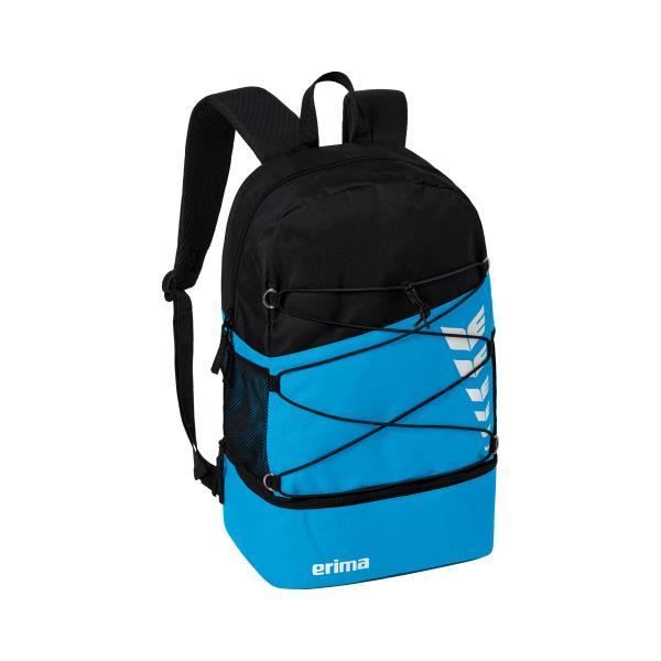 Mochila deportiva Erima Six Wings Curaçao/Negro - Talla única