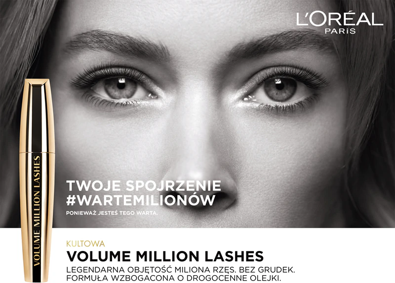 Řasenka L'Oréal Paris Volume Million Lashes So Couture, která natočí řasy a dodá jim objem.