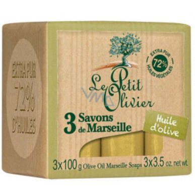 Le Petit Olivier Marseille Olivolja Bar Tvålpaket 3 X 100 gr 3 X 100 gr