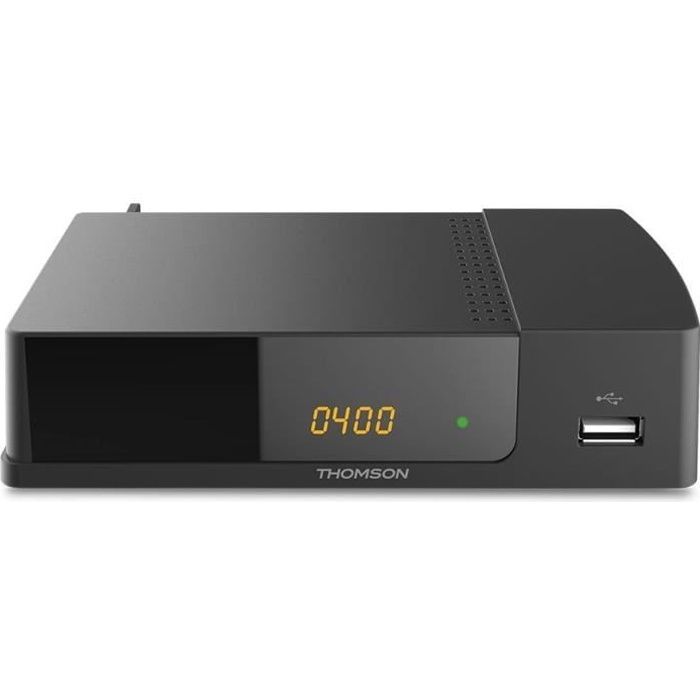 Decoder televisivo digitale terrestre THOMSON THT 709 Full HD DVB-T2 - Compatibile con HEVC265 - Ricevitore/sintonizzatore TV con funzione di registrazione (HDMI, SCART,
