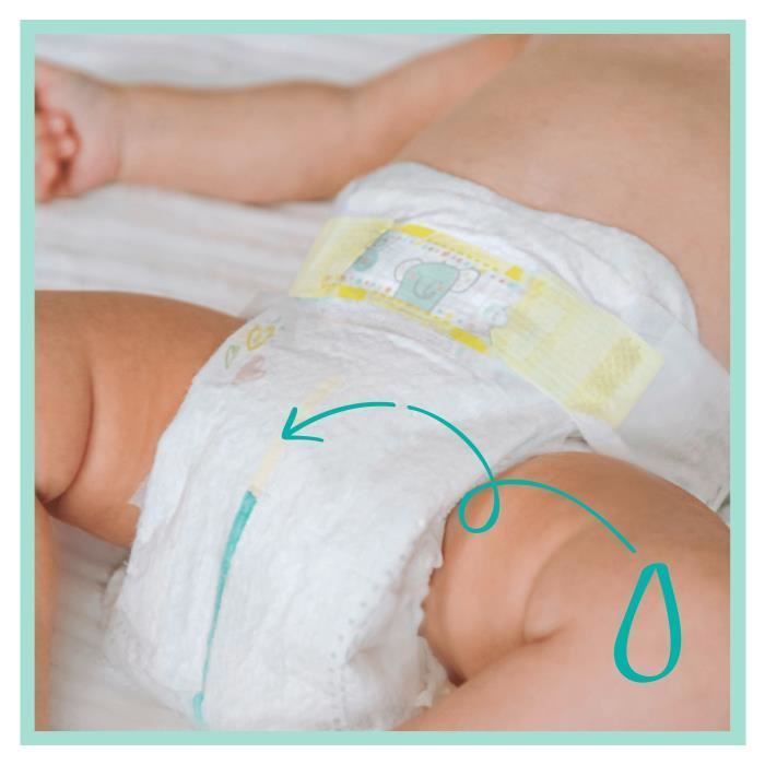 Pañales Pampers Premium Protection para recién nacidos, talla 1 (2-5 kg), 96 pañales - Paquete Jumbo