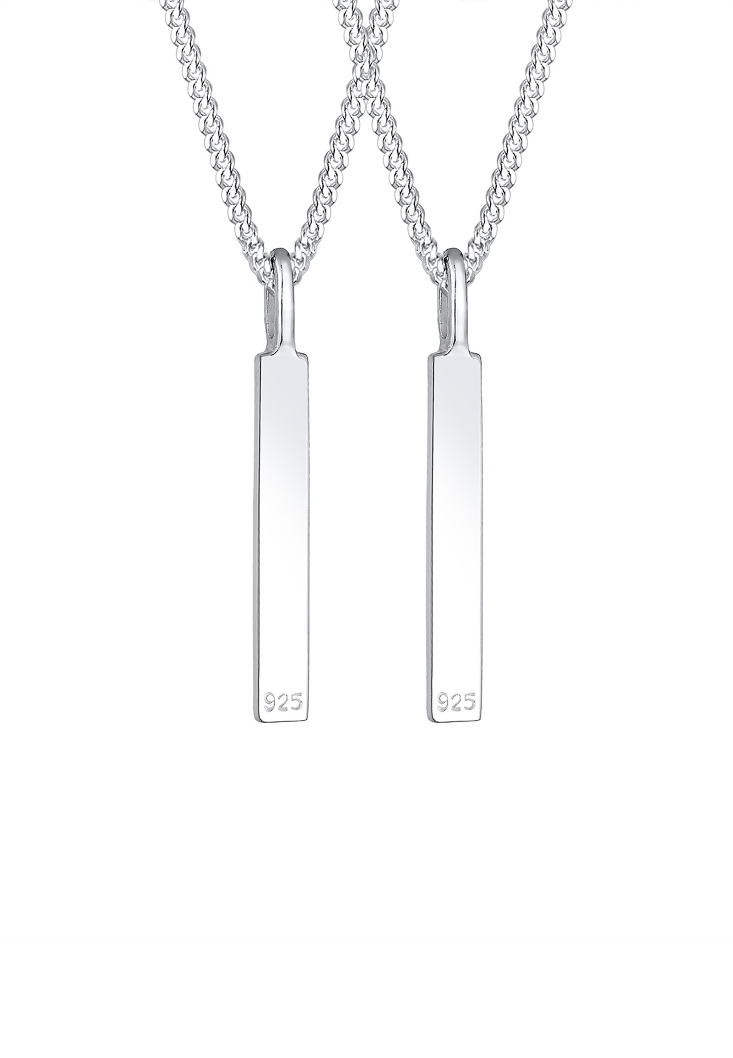 Elli Femme Pendentif Gravure Forever Amis Partenaire Ensemble - (925/1000) Argent