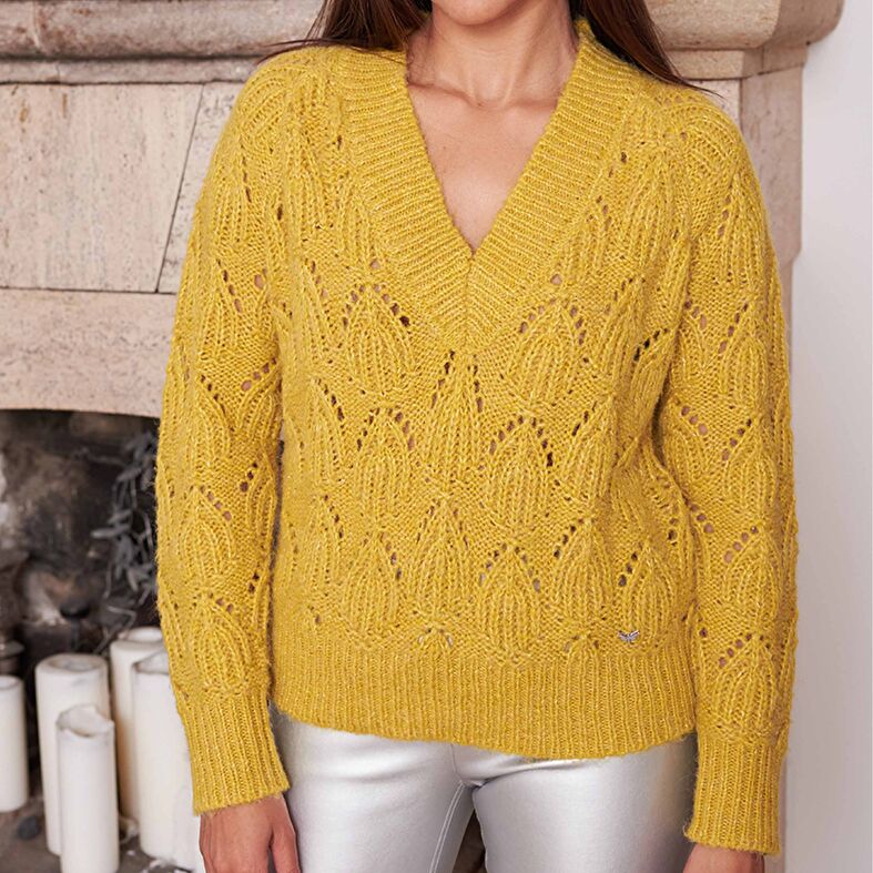 Pull Femme Jaune