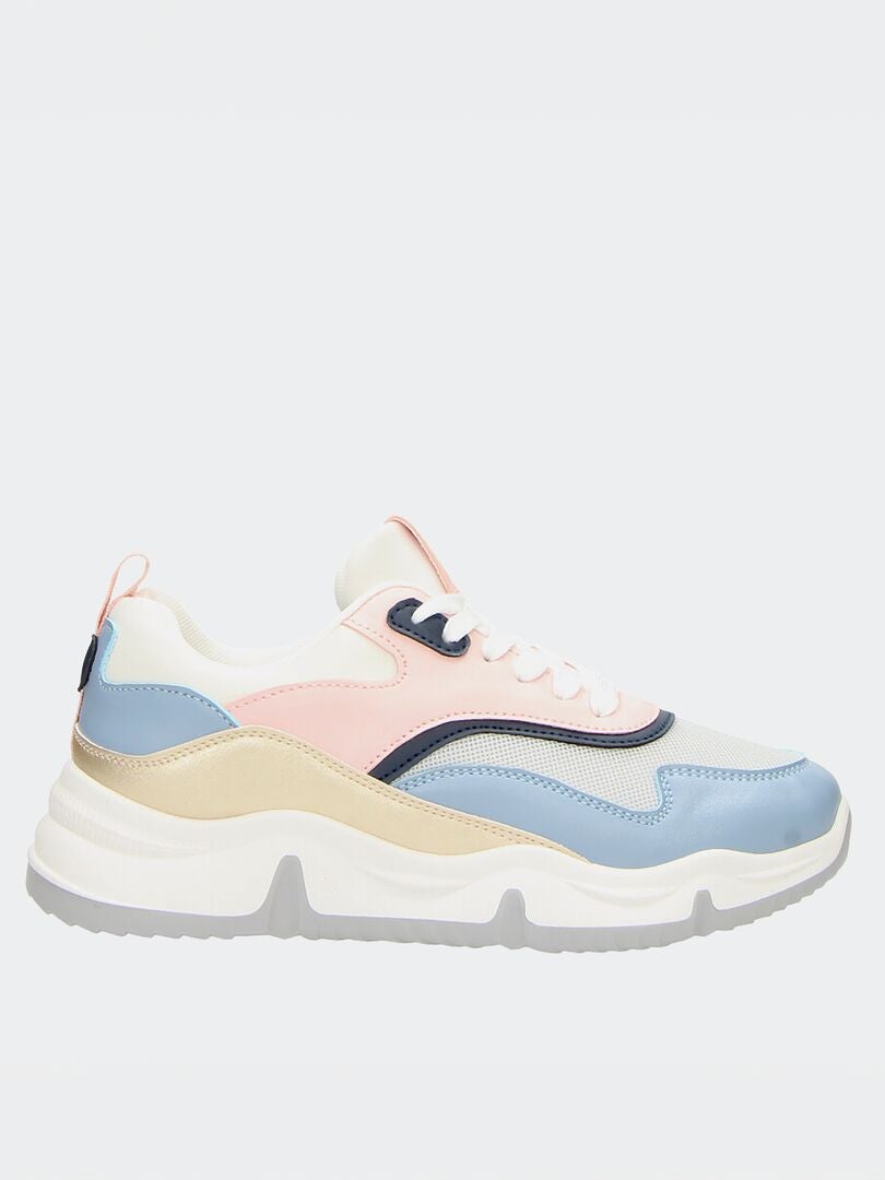 Sneakers in hardloopstijl - BLAUW