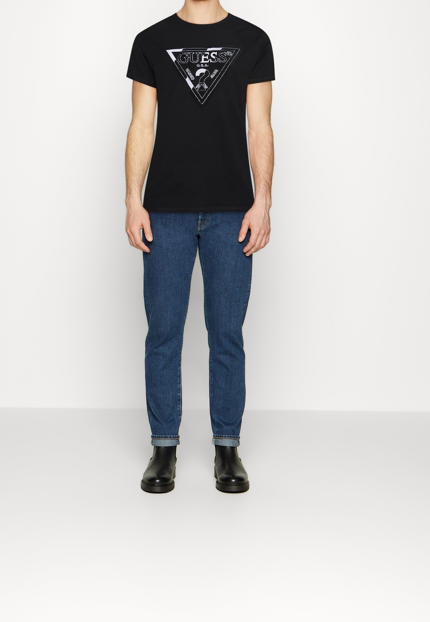 T-shirt Guess Print - noir