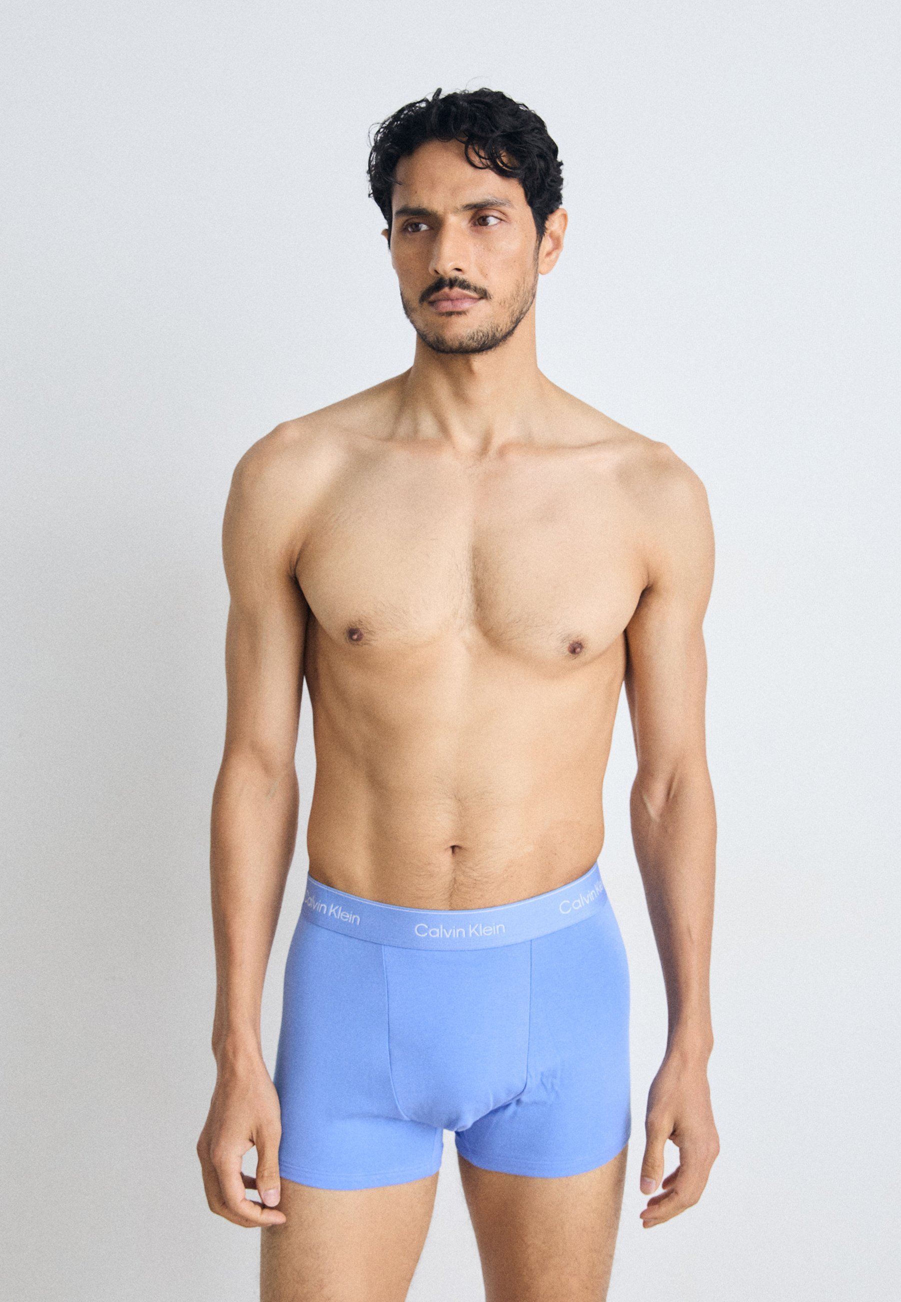 Calvin Klein Unterwäsche RELAXED FIT TRUNK 3er-Pack ICON COTTON STRETCH - Hosen - Schwarz/Gletscher/Blau