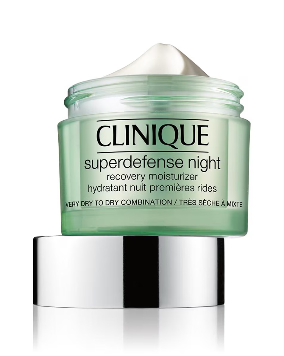 CLINIQUE SUPERDEFENSE™ CREMĂ DE NOAPTE HIDRATANTĂ DE NOAPTE - ANTI-ÎMBĂTRÂNIRE - TEN FOARTE USCAT SAU MIXT