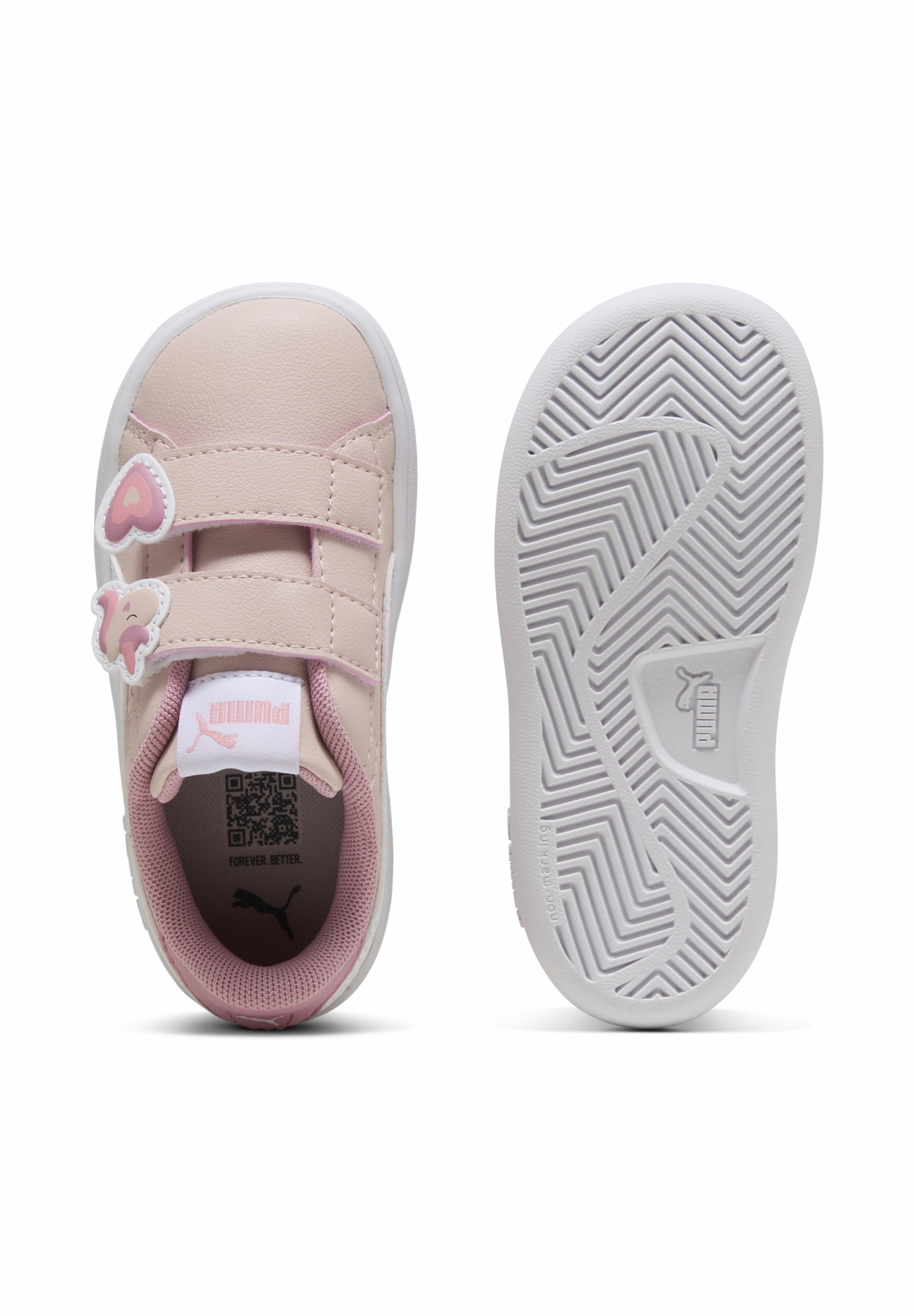 Puma SMASH - Babysko - mauve mist/white