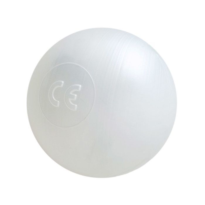 MISIOO Bolas de plástico de colores para piscina de bolas para bebés y niños, 6 cm, 300 bolas, blanco perla